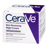 CeraVe Skin Renewing Night Cream – Peptide & Hyaluronic Acid Face Cream for All Skin Types – Hydrates, Firms, and Reduces Fine Lines