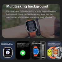 X8 Ultra Max Smartwatch with Multitasking Features – Bluetooth, NFC, Sleep Monitoring, and More | Health & Fitness Tracker